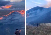 Gədəbəydə Ermənistanla həmsərhəd ərazidə yanğın zamanı mina partlayıb Gədəbəydə Ermənistanla həmsərhəd ərazidə yanğın zamanı mina partlayıb