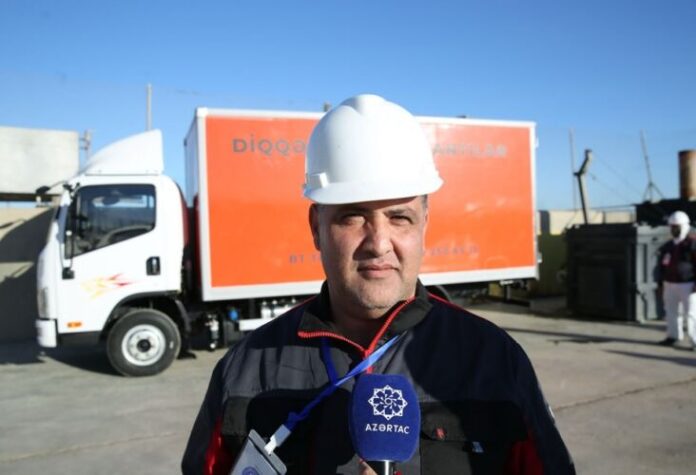 “Tullantıların İdarəedilməsi Mərkəzi” MMC-nin sağlamlıq, əməyin təhlükəsizliyi və ətraf mühit (SƏTƏM) üzrə mühəndisi Əvəz Hüseynov “Tullantıların İdarəedilməsi Mərkəzi” MMC-nin sağlamlıq, əməyin təhlükəsizliyi və ətraf mühit (SƏTƏM) üzrə mühəndisi Əvəz Hüseynov