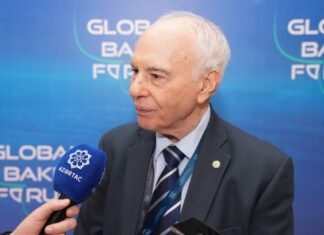 Qarri Jakops: Azərbaycan COP29-u əvvəlkilərlə müqayisədə daha yüksək səviyyədə keçirməyi qarşısına məqsəd qoyub Kaliforniyada yerləşən Beynəlxalq İncəsənət və Elm Akademiyasının Prezidenti Qarri Jakops