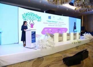 “Yaşıl dünya naminə qadın həmrəyliyi və innovativ gələcək” adlı tədbir keçirilib Azərbaycan Respublikasının Ailə, Qadın və Uşaq Problemləri üzrə Dövlət Komitəsinin sədri Bahar Muradova