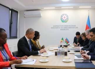 Konqo Demokratik Respublikasının naziri ilə COP29-la bağlı fikir mübadiləsi aparılıb Konqo Demokratik Respublikasının ətraf mühit, davamlı inkişaf və hövzə üzrə naziri xanım Arlette Soudan Nonault və ekologiya və təbii sərvətlər naziri Muxtar Babayev