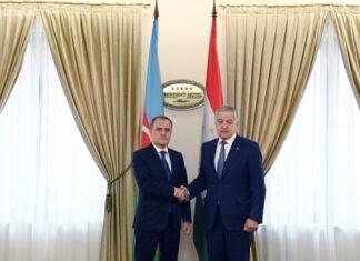 Azərbaycanın xarici işlər naziri tacikistanlı həmkarına COP29-a hazırlıq prosesi barədə məlumat verib Azərbaycanın xarici işlər naziri Ceyhun Bayramov və Tacikistanın xarici işlər naziri Sirojiddin Muhriddin