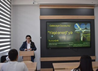 “Yaşıl enerjiyə keçid dövründə gənclərin rolu” – BDU-da təlim “Yaşıl enerjiyə keçid dövründə gənclərin rolu”