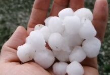 Naxçıvan şəhərinə güclü dolu düşüb dolu