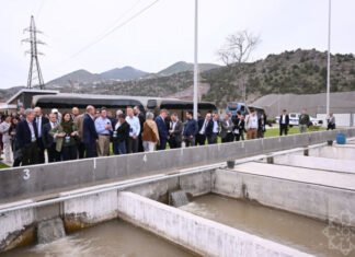 “COP29 və Azərbaycan üçün Yaşıl Baxış” beynəlxalq forumunun iştirakçıları Laçında Həkəri Balıq Təsərrüfatı ilə tanış olublar “COP29 və Azərbaycan üçün Yaşıl Baxış” beynəlxalq forumunun iştirakçıları Laçında Həkəri Balıq Təsərrüfatı ilə tanış olublar