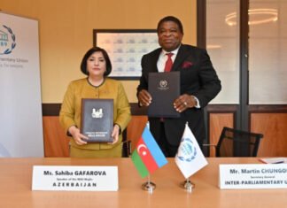 COP29 çərçivəsində Parlament görüşünün təşkilinə dair Anlaşma Memorandumu imzalanıb Milli Məclisin sədri Sahibə Qafarova və Parlamentlərarası İttifaqın Baş katibi Martin Çunqonq