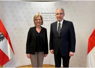 Muxtar Babayev Avstriyanın ekologiya naziri ilə görüşüb Avstriyanın iqlim mühafizəsi, ətraf mühit, enerji, mobillik, innovasiya və texnologiyalar üzrə federal naziri Leonora Qevessler və COP29-un prezidenti Muxtar Babayev