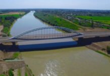 Kür çayının Qıraqkəsəmən məntəqəsində suyun səviyyəsi tədricən azalıb Kür çayı