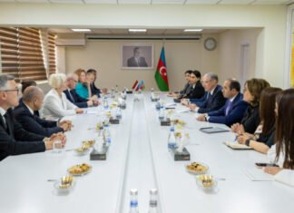 Ekologiya və Təbii Sərvətlər Nazirliyindəki Latviya Seyminin sədri ilə görüşdə COP29-a hazırlıq tədbirlərindən danışılıb Latviya Seyminin sədri Dayqa Mierina ilə ekologiya və təbii sərvətlər naziri Muxtar Babayev
