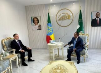 Azərbaycan səfiri Efiopiyanın XİN başçısı ilə COP29-u müzakirə edib Efiopiyanın xarici işlər naziri Taye Atske Selassie Azərbaycan səfiri Ruslan Nəsibovu qəbul edib