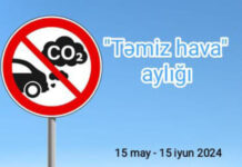 Sabahdan etibarən “Təmiz hava” aylığına start verilir “Təmiz hava” aylığı
