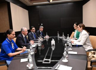 Azərbaycanla Serbiya arasında ətraf mühitin mühafizəsi məsələləri müzakirə olunub ekologiya və təbii sərvətlər naziri Muxtar Babayev və Serbiya Respublikası Ətraf Mühitin Mühafizəsi Nazirliyinin dövlət katibi Sara Pavkov