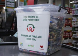 “Batareyaları təhvil ver, təbiəti qoru” layihəsi çərçivəsində 36 kq işlənmiş batareya təhvil alınıb işlənmiş batareya