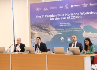 Bakıda COP29 ərəfəsində “Xəzər Mavi Üfüqlər” adlı ilk seminar keçirilir 1-ci “Xəzər Mavi Üfüqlər” seminarı
