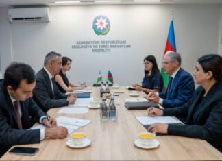 Azərbaycanla Özbəkistan arasında ətraf mühitin mühafizəsi sahəsində gələcək əməkdaşlıq imkanları müzakirə edilib Özbəkistanın Azərbaycandakı fövqəladə və səlahiyyətli səfiri Bahrom Aşrafxanov ilə ekologiya və təbii sərvətlər naziri Muxtar Babayev arasında görüş keçirilib