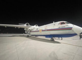 Azərbaycana məxsus amfibiya təyyarəsi Türkiyədəki meşə yanğınları ilə mübarizəyə başlayıb amfibiya təyyarəsi