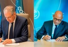 Azərbaycan və UNFCCC arasında Ev Sahibliyi Sazişi imzalanıb COP29-un müəyyən olunmuş Prezidenti Muxtar Babayev və BMT-nin İqlim Dəyişmələri üzrə Çərçivə Konvensiyasının (UNFCCC) icraçı katibi Saymon Stil (Simon Stiell) Ev Sahibliyi Sazişi imzalayıblar