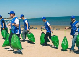 Xəzərin Bilgəh sahili növbəti dəfə tullantılardan təmizlənib Xəzərin Bilgəh sahili növbəti dəfə tullantılardan təmizlənib