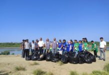 Neftçalada Kür çayı sahilində təmizlik aksiyası keçirilib Neftçalada Kür çayı sahilində təmizlik aksiyası