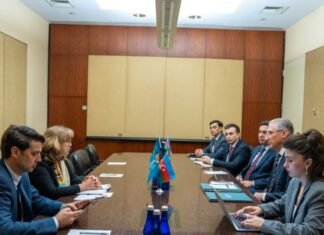 COP29 prezidenti biomüxtəliflik üzrə qarşıdakı sessiyanı Astrid Şomaker ilə müzakirə edib Ekologiya və təbii sərvətlər naziri, COP29-un prezidenti Muxtar Babayev və BMT-nin Biomüxtəliflik üzrə Konvensiyasının icraçı katibi Astrid Şomaker