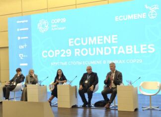 Leyla Əliyeva COP29 çərçivəsində “Ecumene” Qlobal Forumunun plenar iclasında iştirak edib Leyla Əliyeva COP29 çərçivəsində “Ecumene” Qlobal Forumunun plenar iclasında iştirak edib