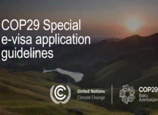 Azərbaycan COP29 iştirakçıları üçün pulsuz xüsusi vizanı tətbiq edib Azərbaycan COP29 iştirakçıları üçün pulsuz xüsusi vizanı tətbiq edib