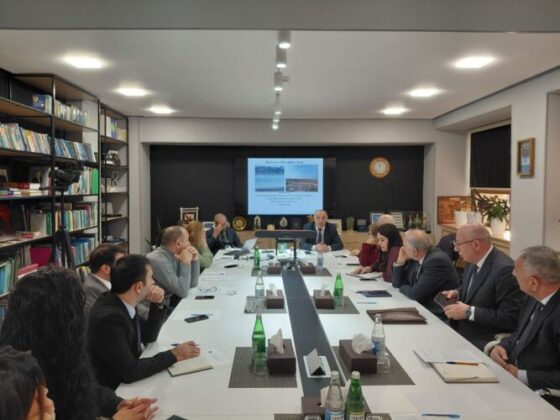 Hacıqabul g&ouml;l&uuml;n&uuml;n m&ouml;vcud vəziyyəti və bərpası yollarına həsr olunmuş dəyirmi masa