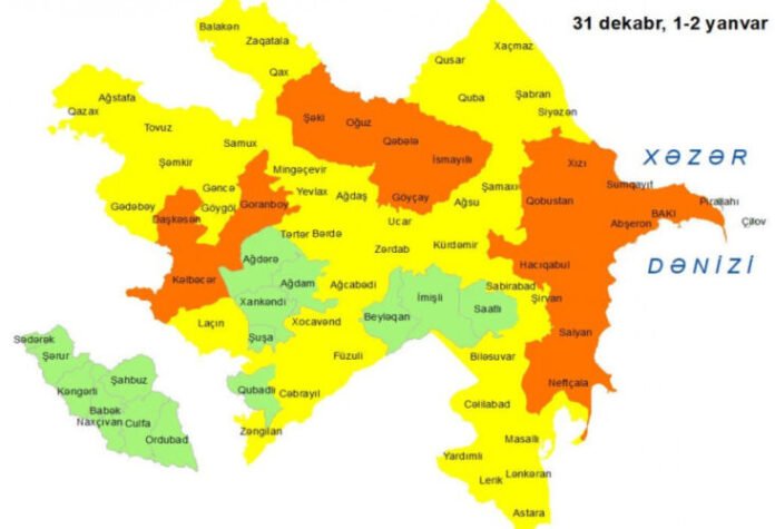 sarı və narıncı xəbərdarlıq