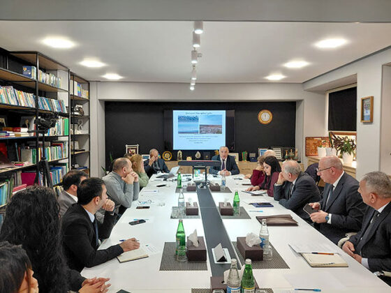 Hacıqabul g&ouml;l&uuml;n&uuml;n m&ouml;vcud vəziyyəti və bərpası yollarına həsr olunmuş dəyirmi masa