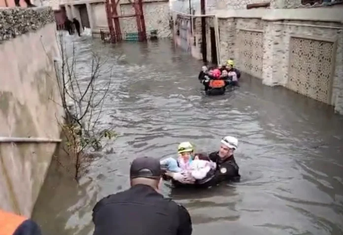 Keşlədə su basmış ərazilər